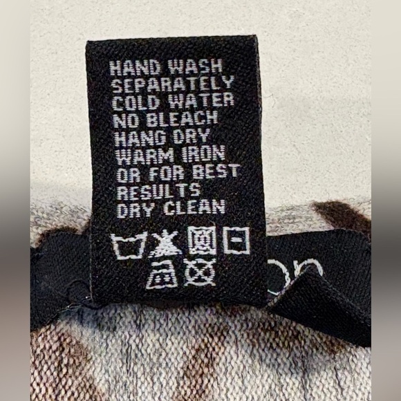 Papillon 3/4 Sleeves Patterned Sweater Dress Size Large - Picture 5 of 9